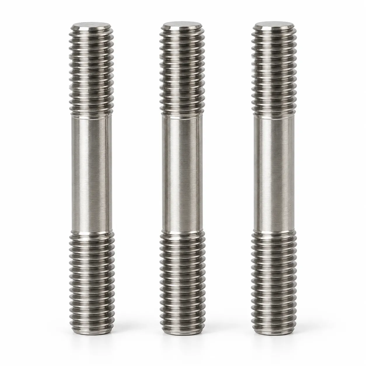 Double end stud bolt threaded both ends with plain shank — Canco Fasteners